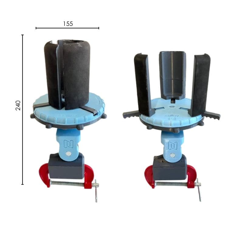 Pinza de Banco para Pintura Ajuste Interno, Profesional, Posición Ajustable 360°