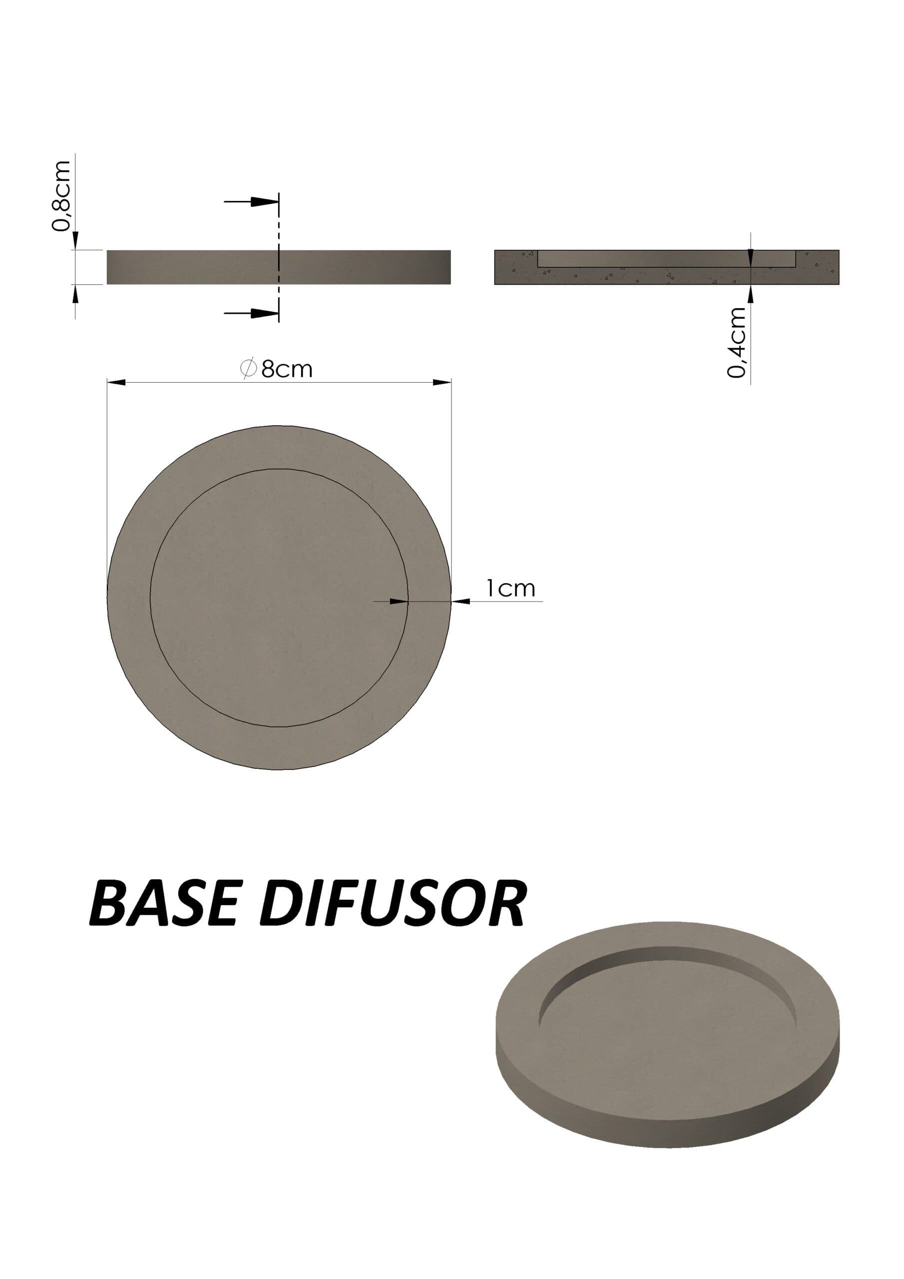 Molde Difusor con Tapa