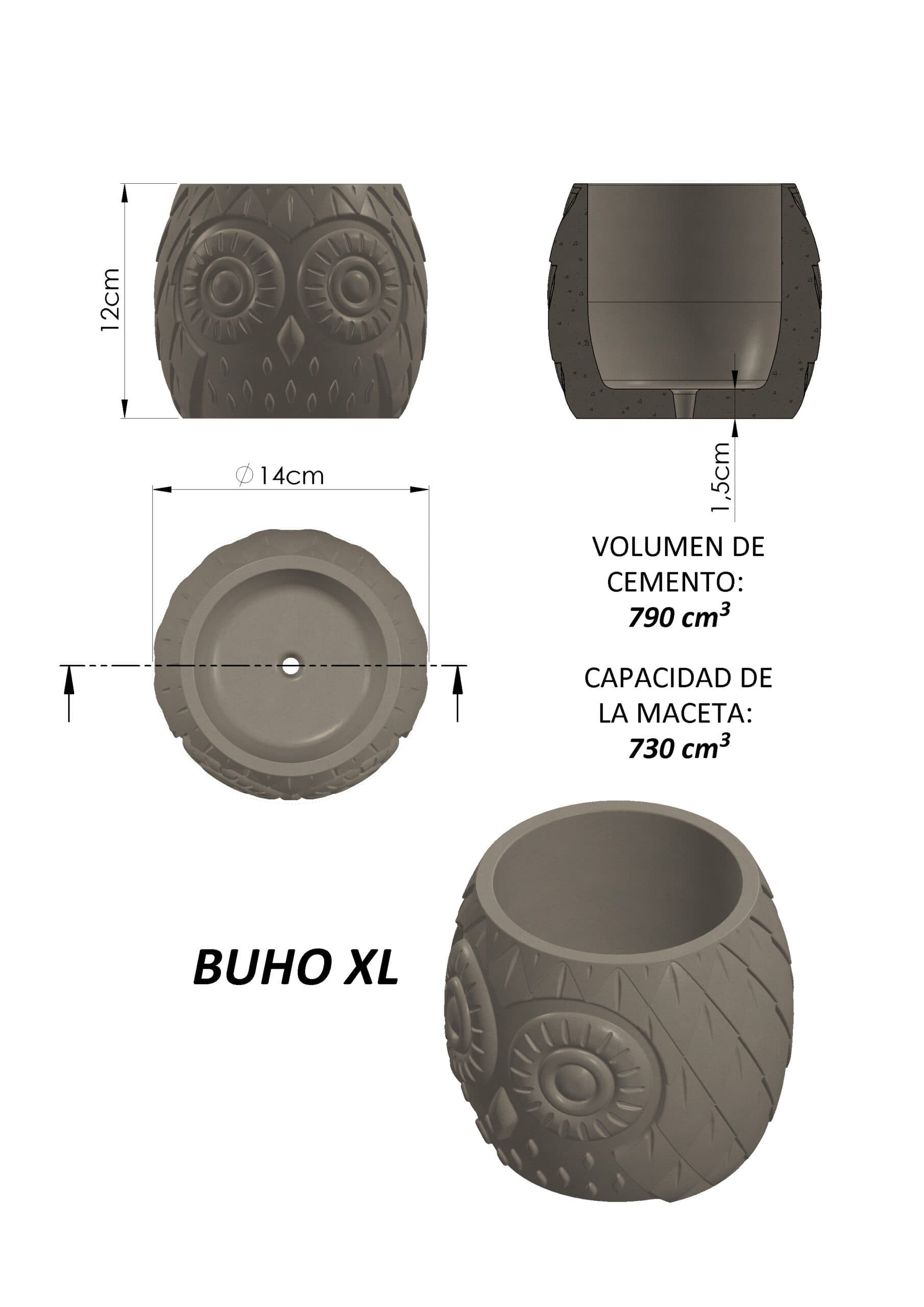 Molde Buho
