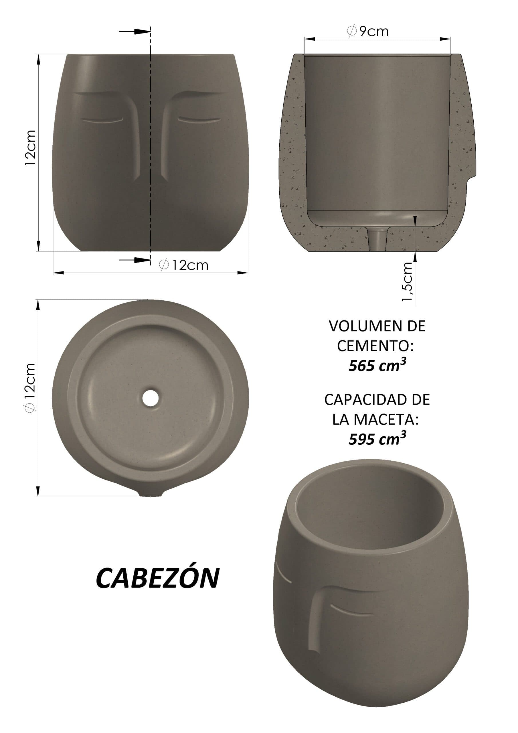 Molde Cabezón