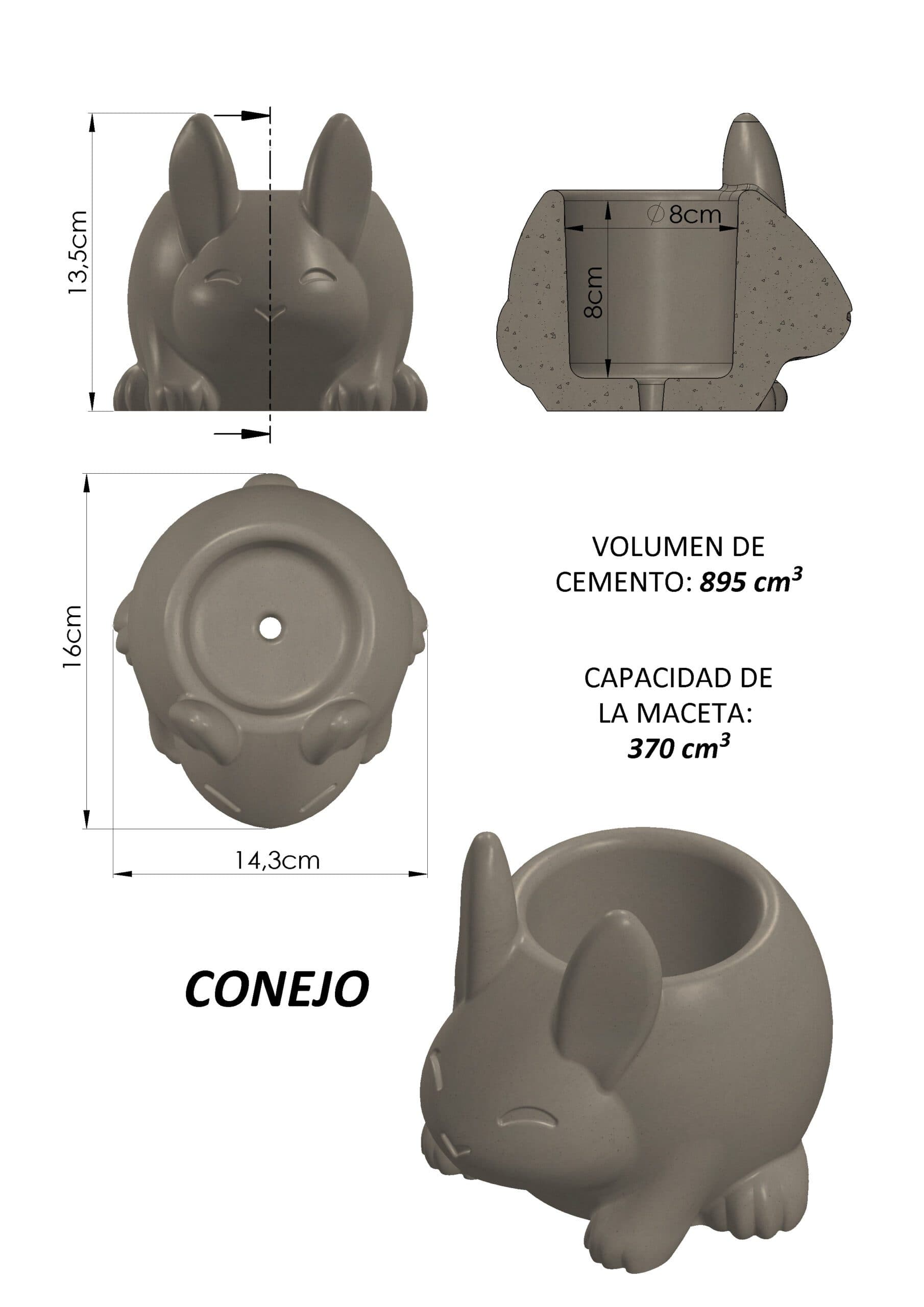 Molde Conejo