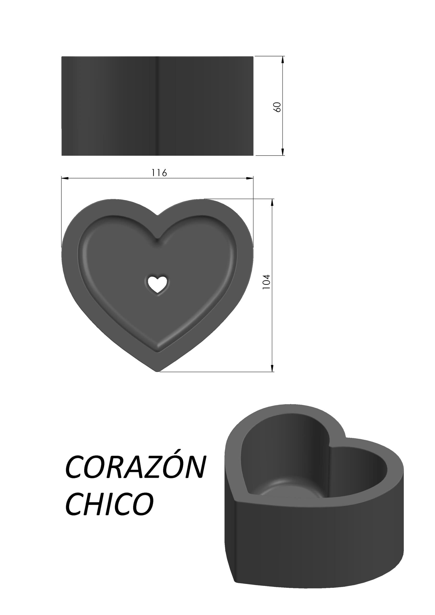 Molde Corazón