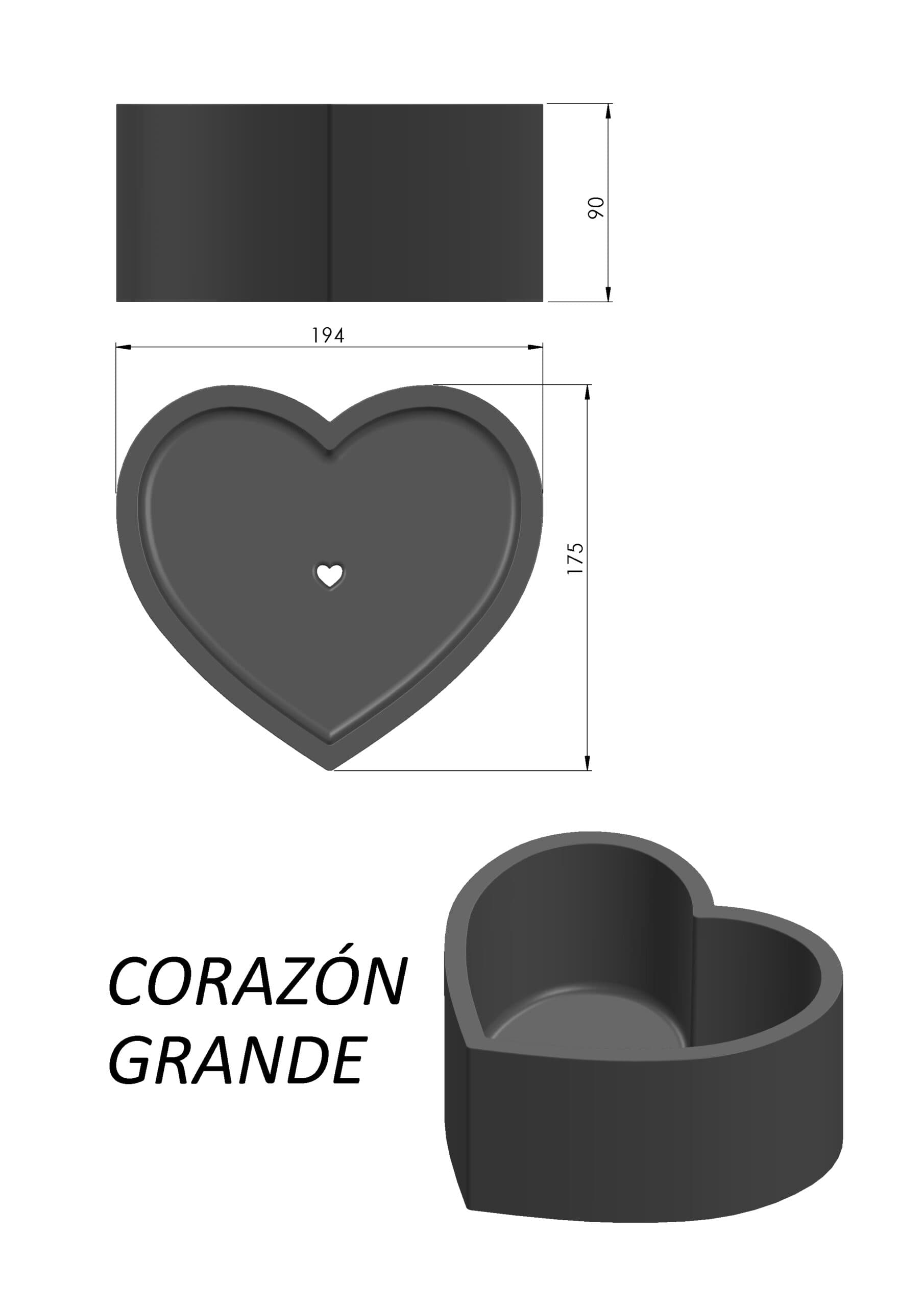 Molde Corazón