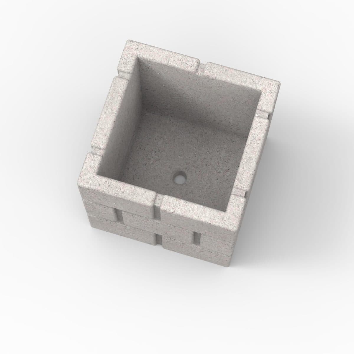 Molde Cubo Ladrillos Retro