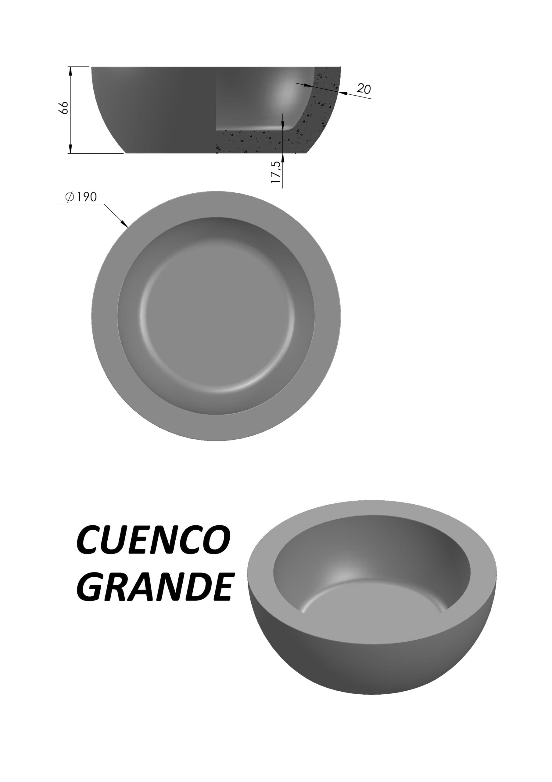 Molde Cuenco