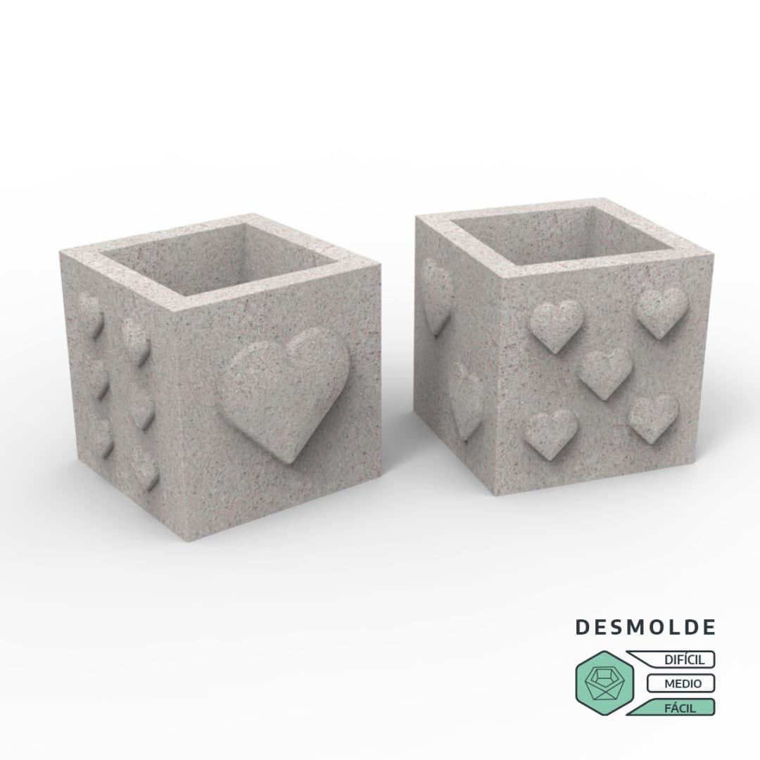 Molde Cubo San Valentín