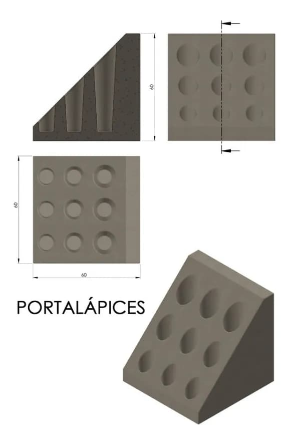 Molde Lapicero