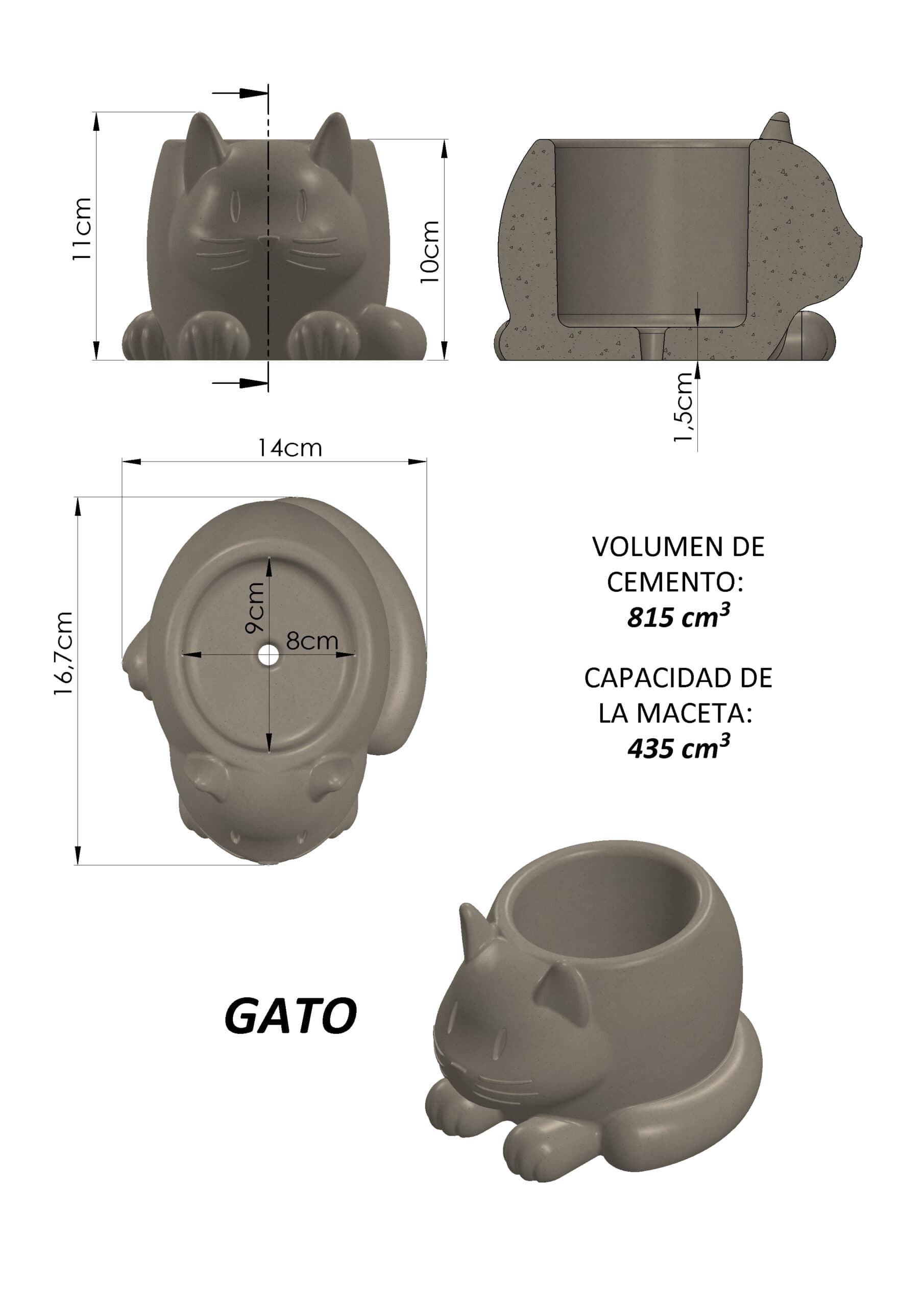 Molde Gato