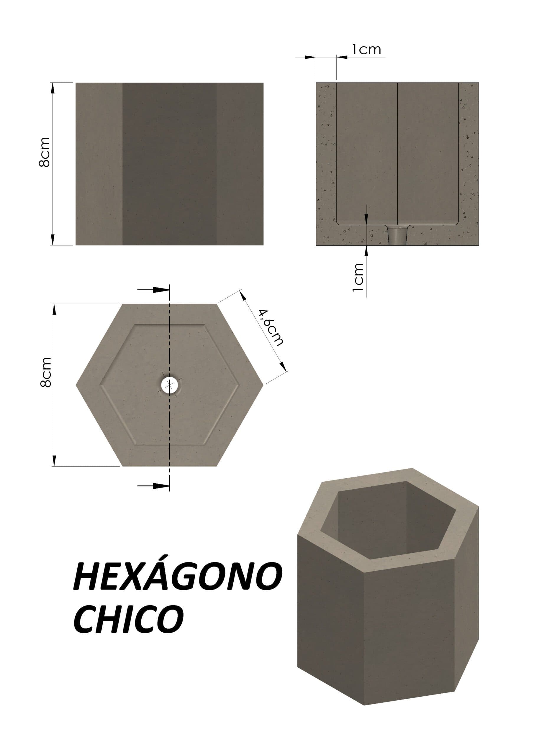 Molde Hexágono