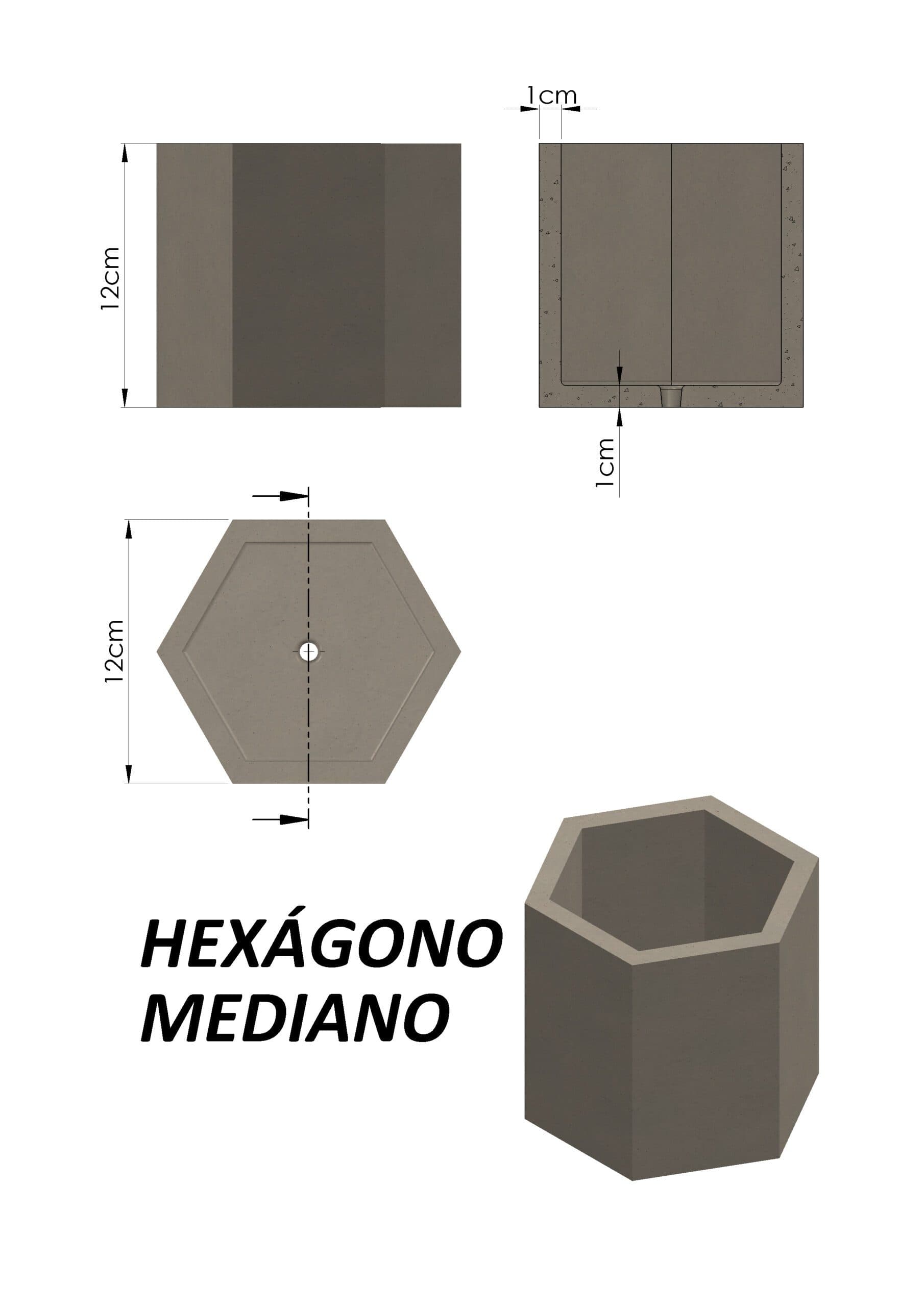 Molde Hexágono