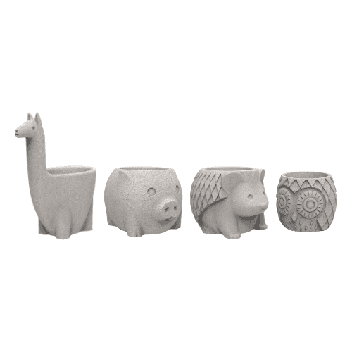 Kit Moldes Llama + Erizo + Chancho + Búho
