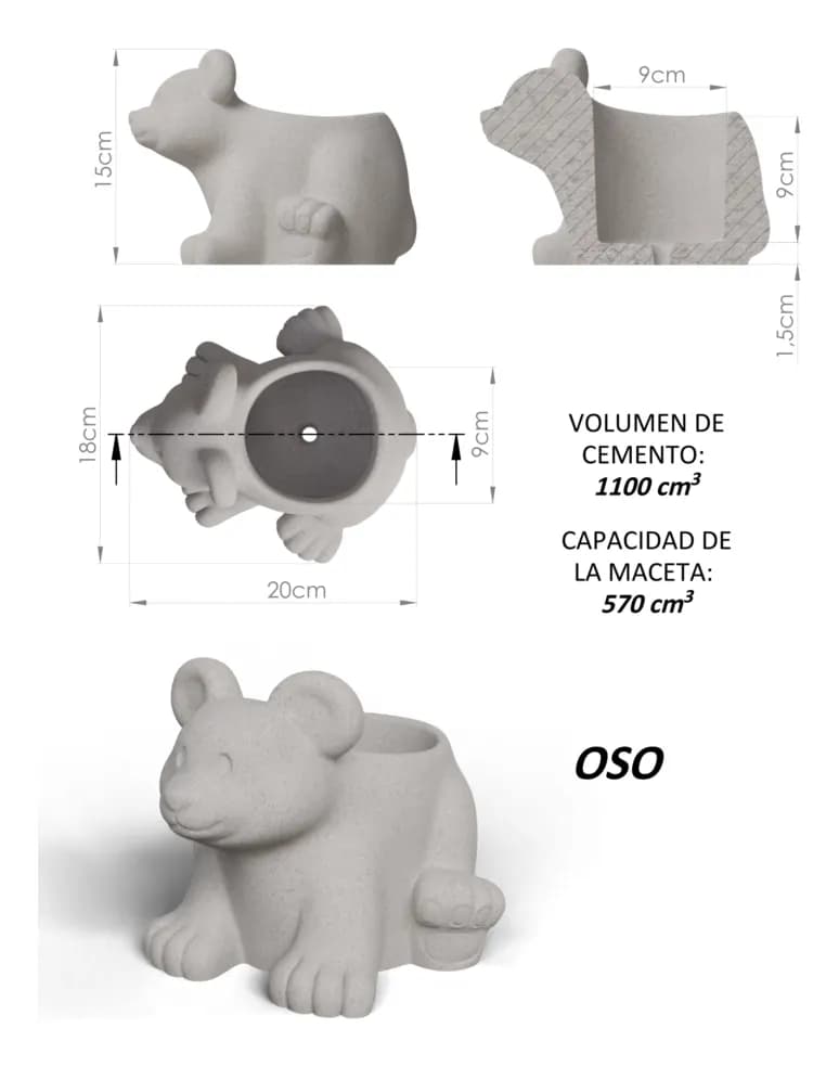 Molde Oso