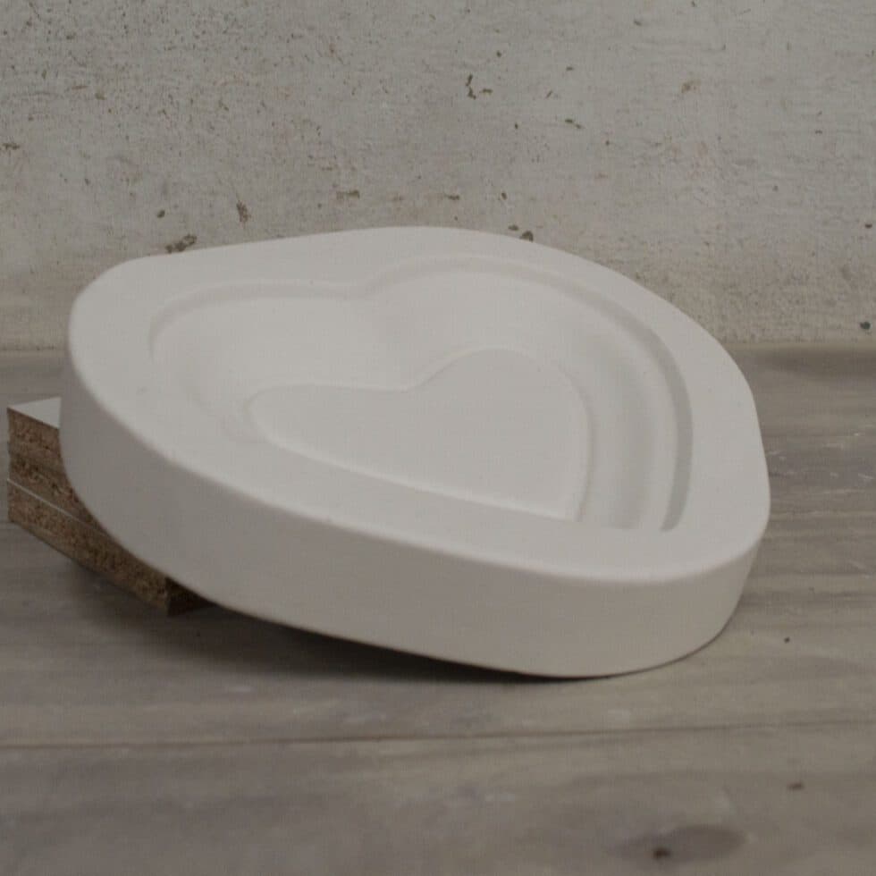 Molde de Yeso P-006 Plato Corazón