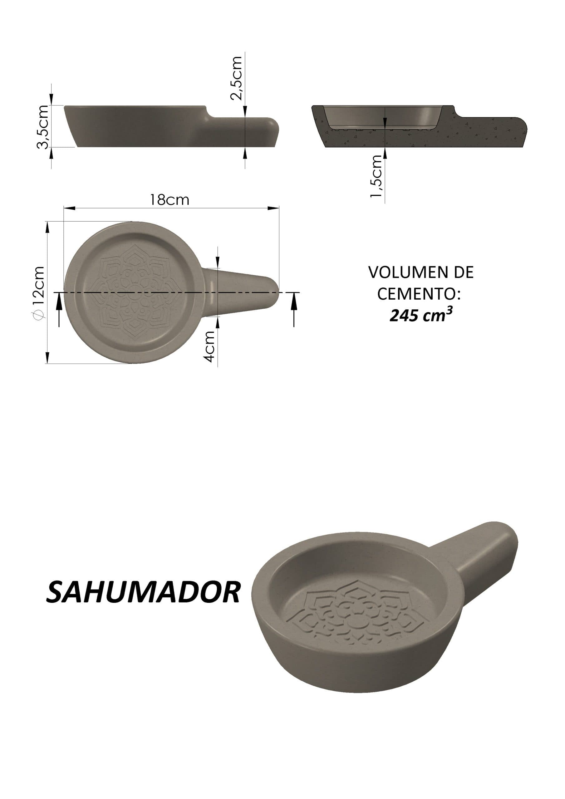 Molde Sahumador