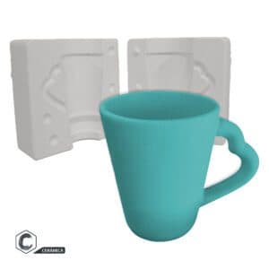 Molde de Yeso T-023 Taza Asa Corazón