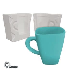 Molde de Yeso T-026 Taza Cuadrada