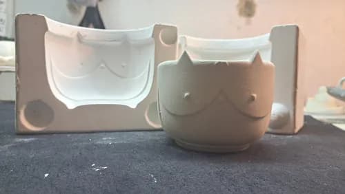 Moldes de Yeso T-042 Tazón Zorro