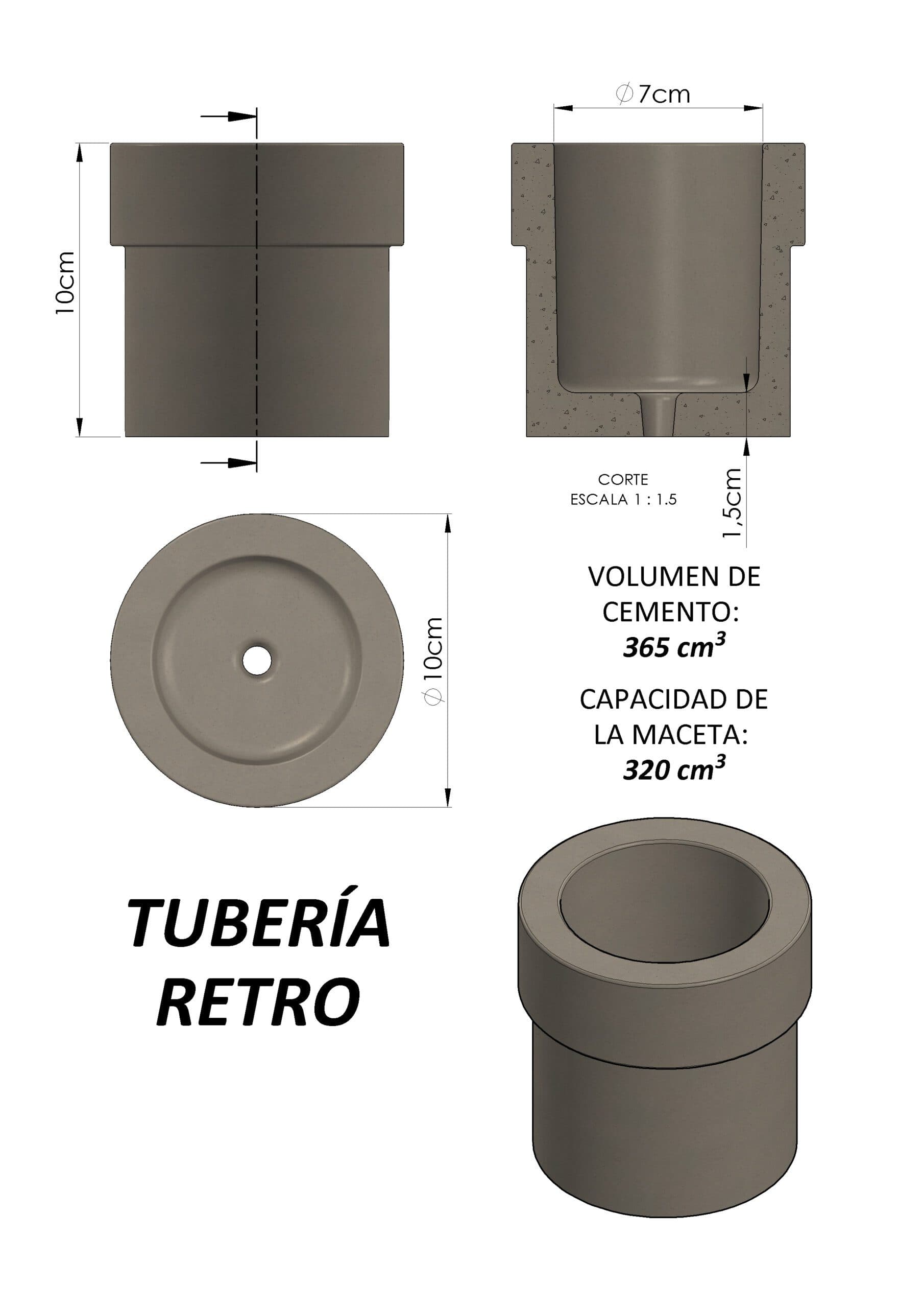Kit Moldes Retro Línea POP L