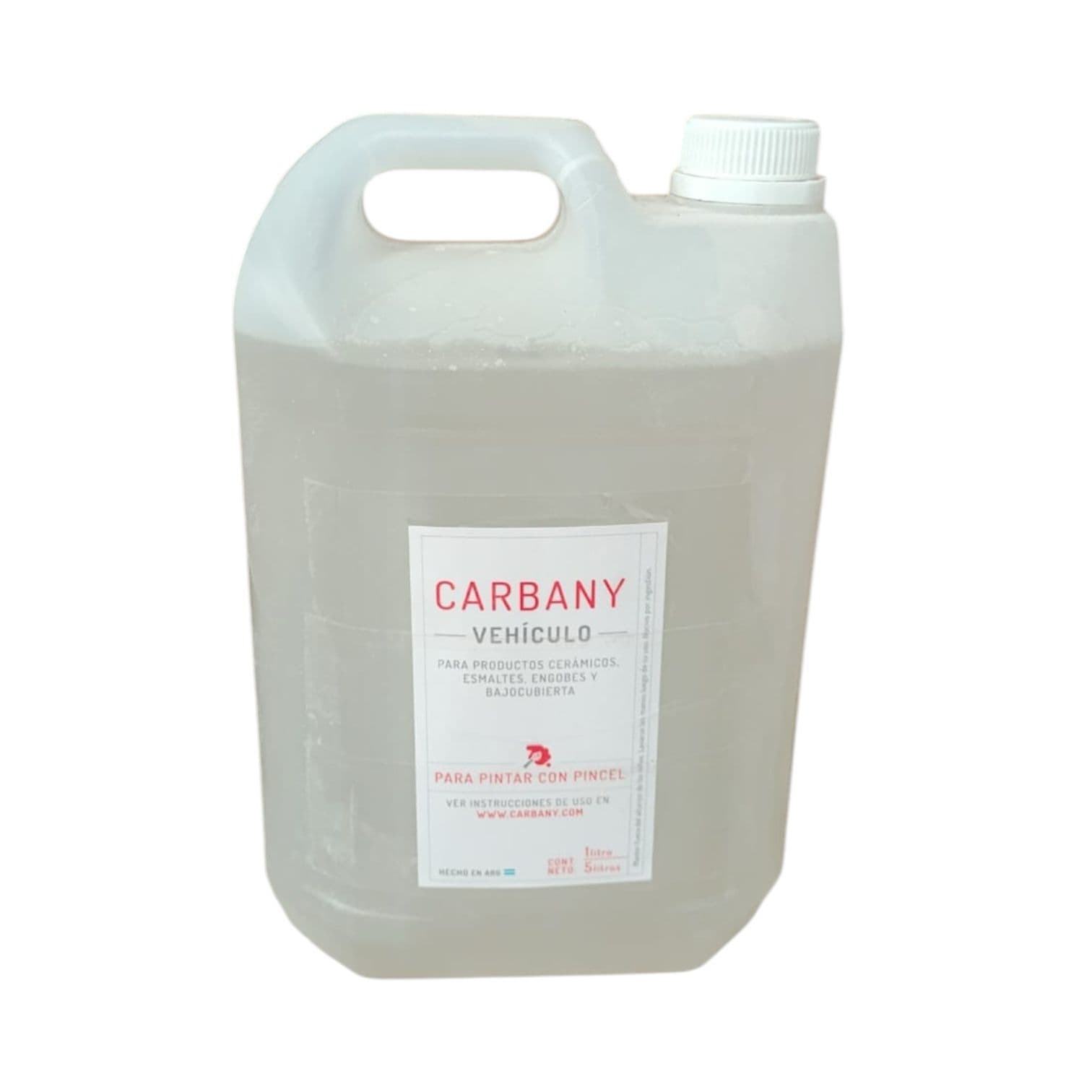 Vehículo para Esmaltes y Engobes x 5Lt – Carbany