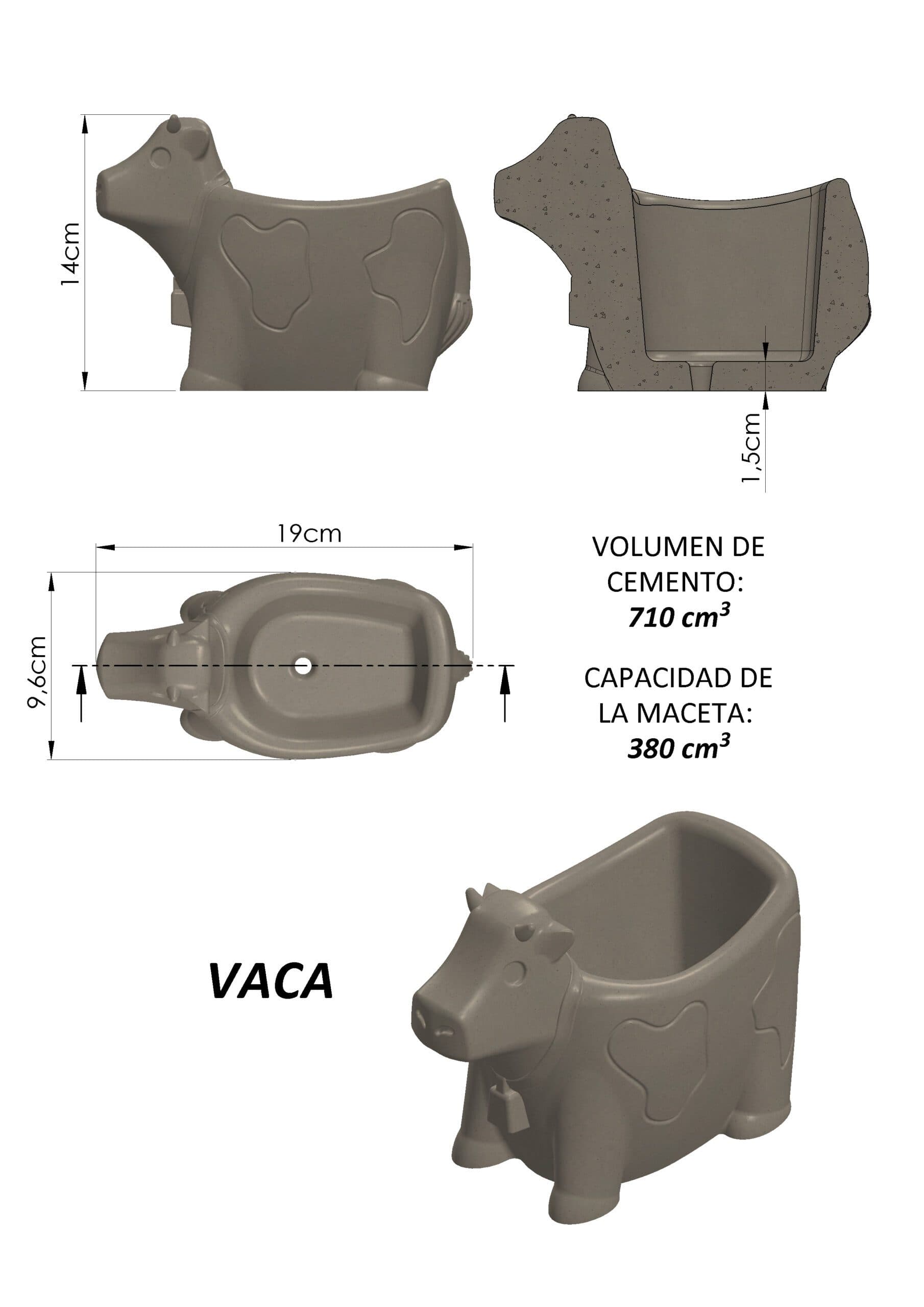 Molde Vaca