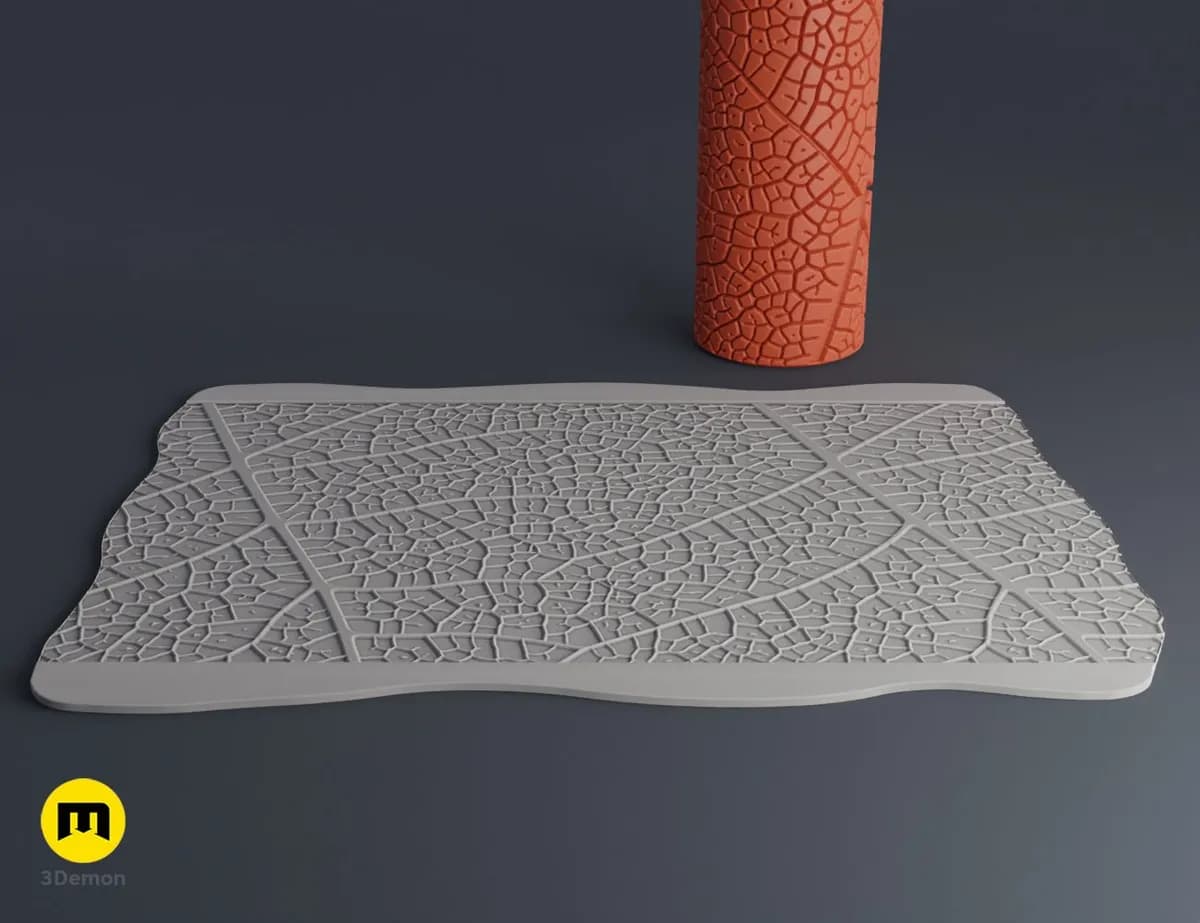 Rodillo Textura Para Cerámica Otoño N02