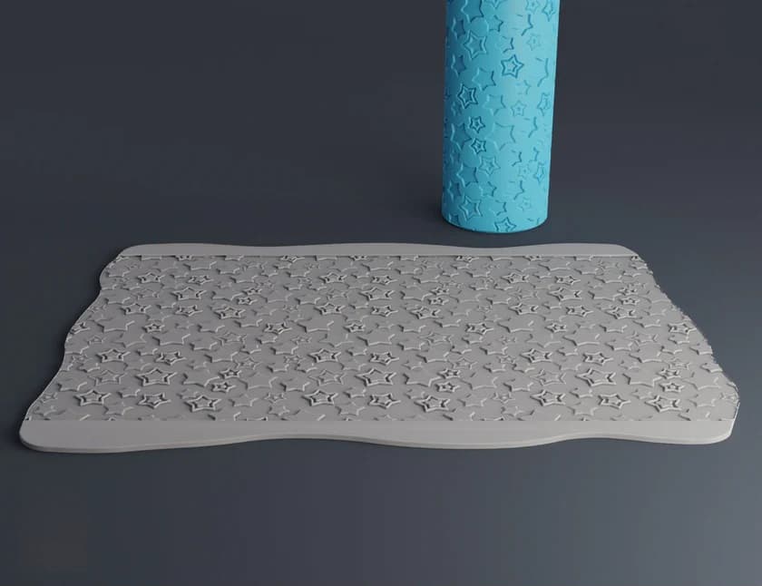 Rodillo Textura Para Cerámica Grande Niños N06
