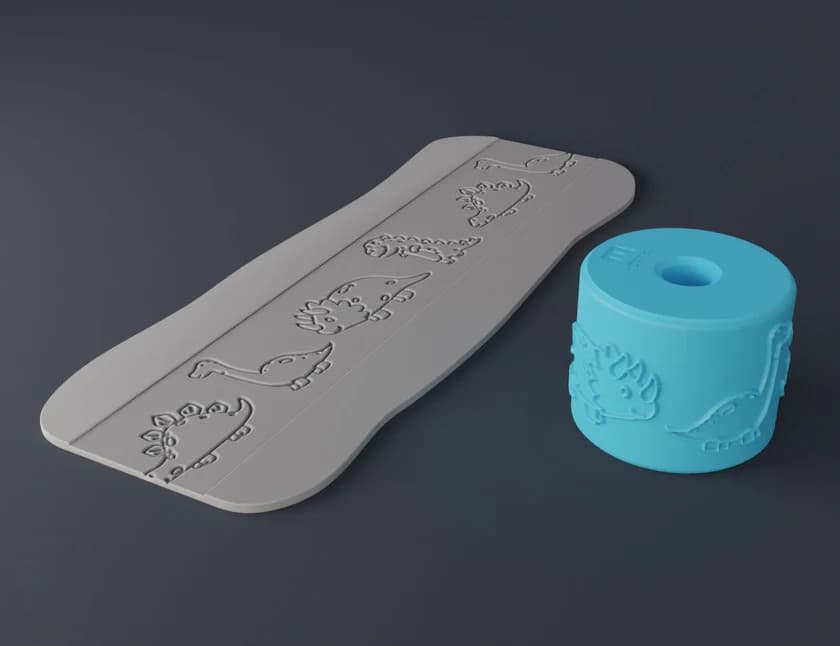 Rodillo Textura Para Cerámica Mediano Niños N11