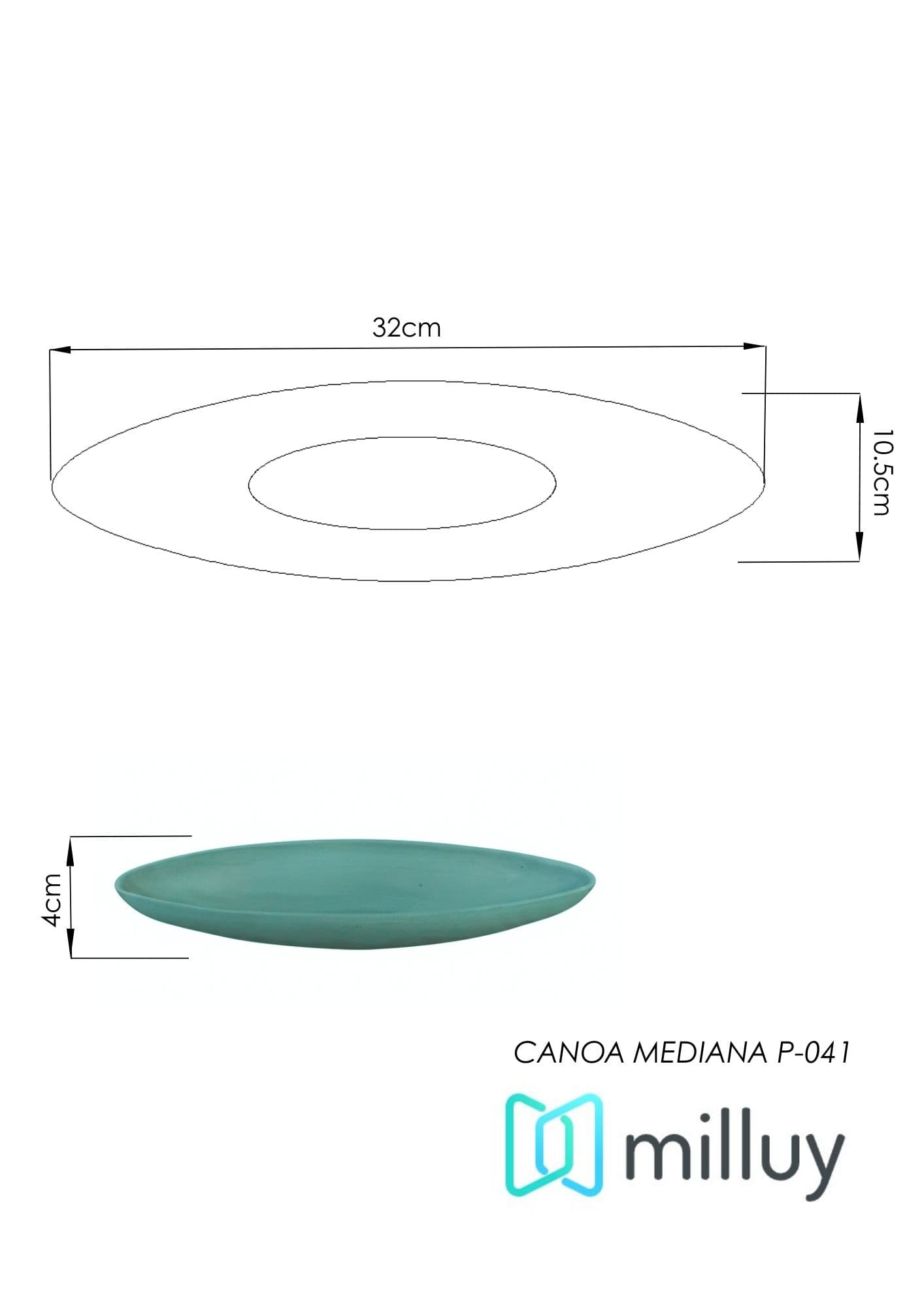 Molde de Yeso P-041 Bandeja Canoa Mediana