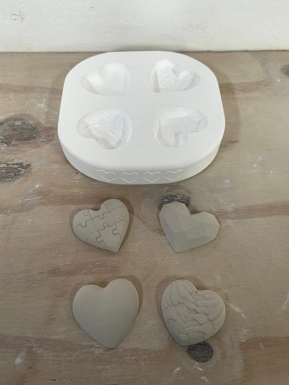 Molde de Yeso F-002 Formas de Corazones