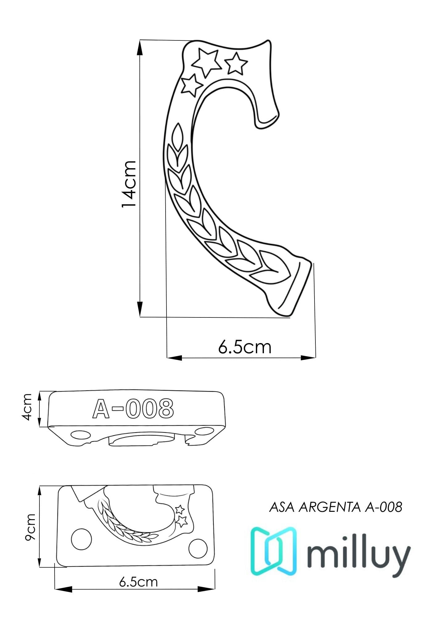 Molde de Yeso A-008 Asa Argenta