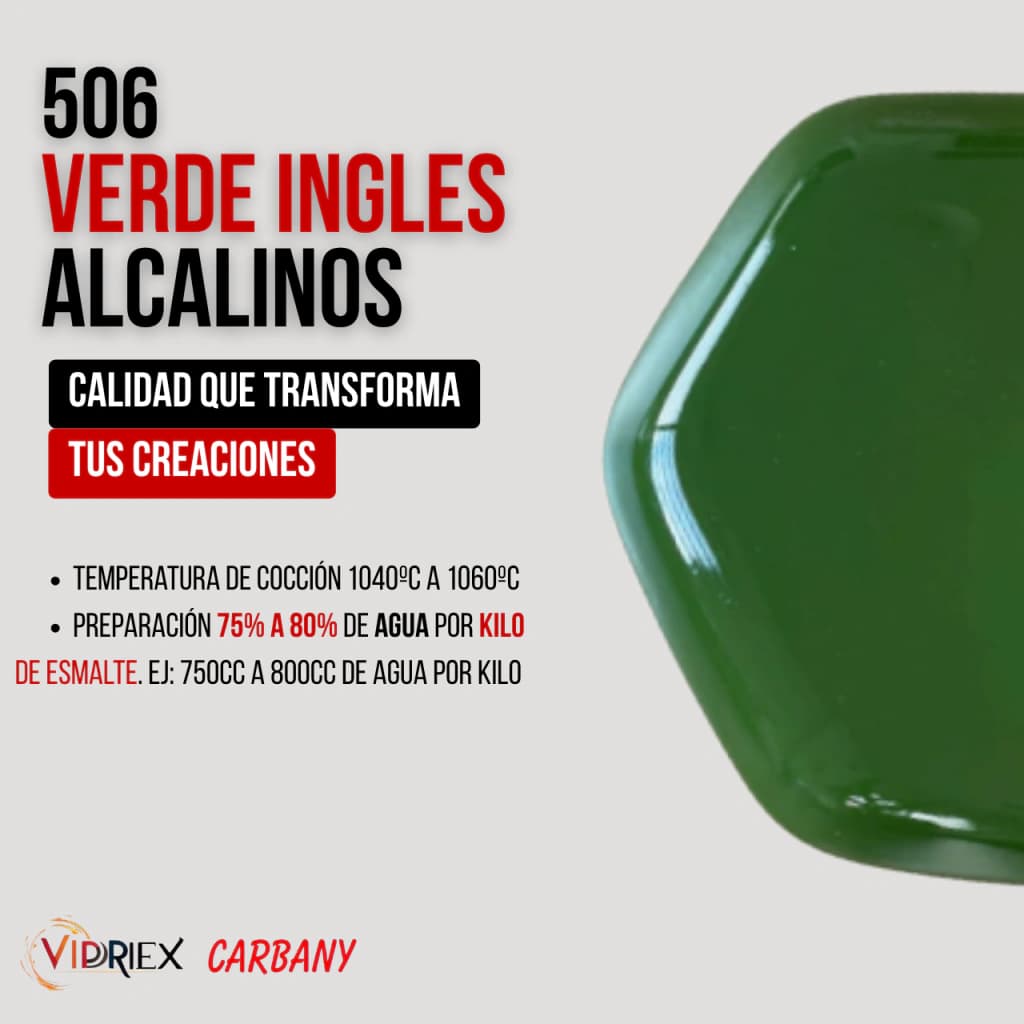 Esmalte Alcalino Carbany Verde Inglés 506